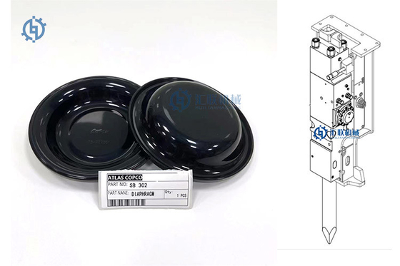 SB302 Membrana hydrauliczna młota Atlas Copco Części pompy kruszarki gumowej Membrana gumowa