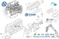 6BG1 Zestaw tulei cylindrów Isuzu Diesel Engine Parts 1-87811960-0 1-87811961-0
